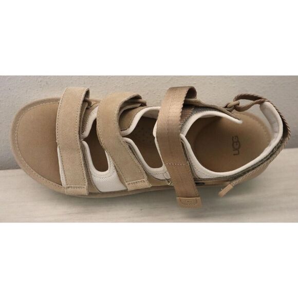 Ugg F20023K Men's Sz 13 Beige Goldencoast Multistrap Suede Sandals - Picture 10 of 11